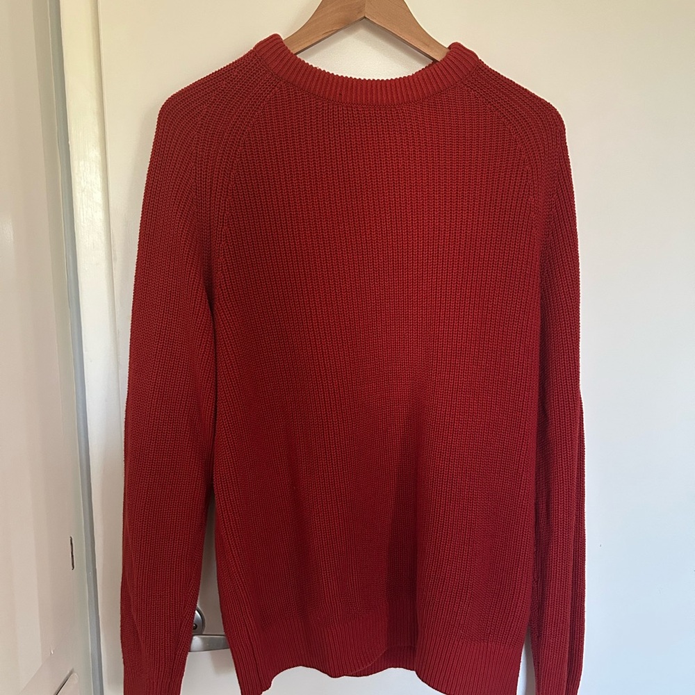 H&M Red Crewneck Sweater